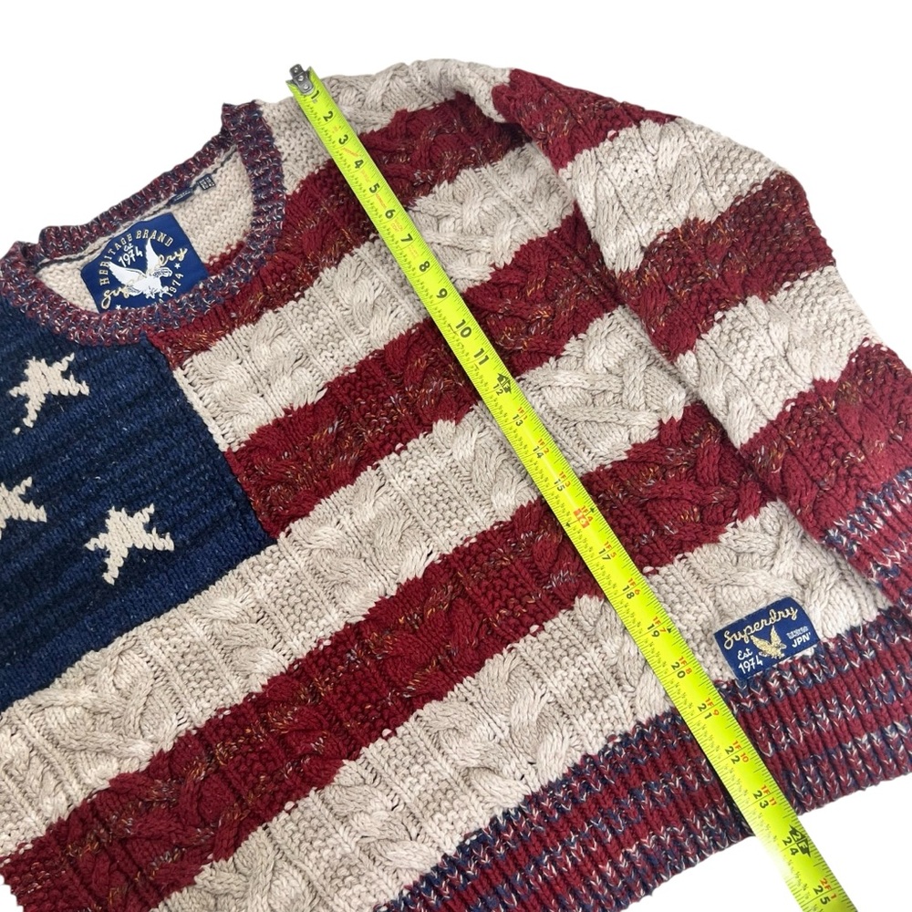 Superdry Americana Cable Knit Jumper Sweater - Picture 10 of 11